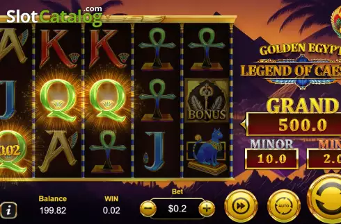 Скрин3. Golden Egypt Legend of Caesar слот