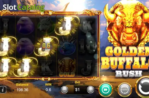 Скрин3. Golden Buffalo Rush слот