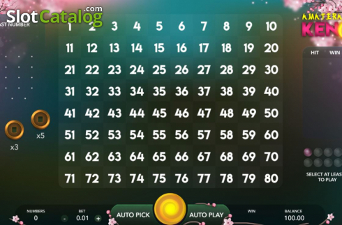 Скрин2. Amaterasu Keno слот
