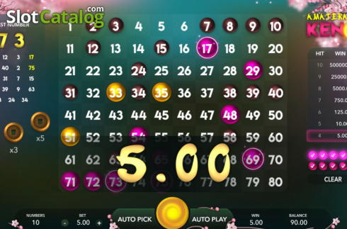 Скрин5. Amaterasu Keno слот