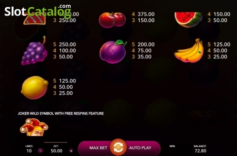Скрин5. Fruit Vegas слот