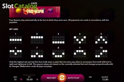 Скрин7. Fruit Vegas слот