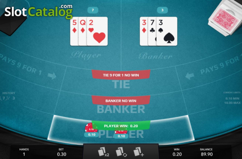 Скрин4. Mini Baccarat (Mascot Gaming) слот