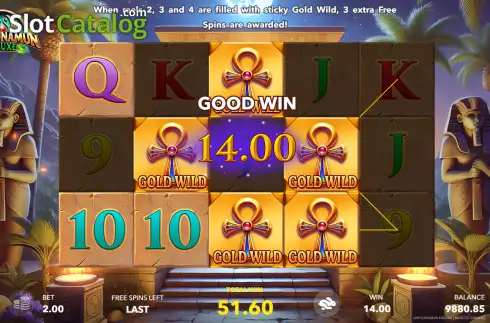 Скрин3. Anksunamun Deluxe слот