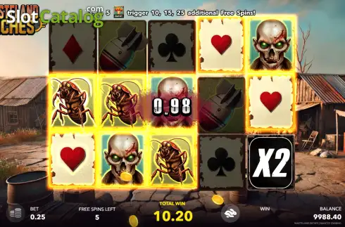 Скрин3. Wasteland Riches слот