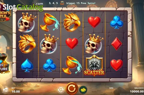 Скрин2. Gryphon's Castle Deluxe слот