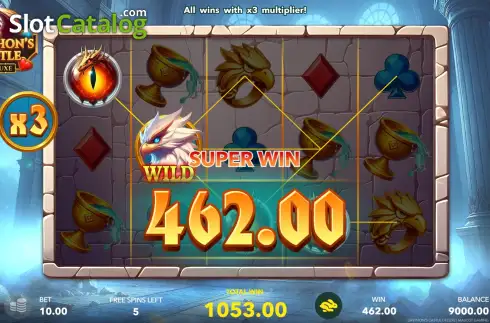 Скрин3. Gryphon's Castle Deluxe слот