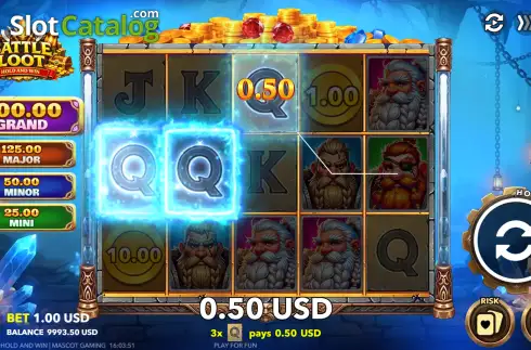 Скрин3. Battle Loot: Hold and Win слот