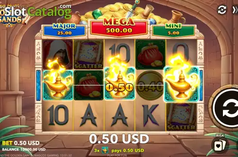 Скрин3. Tessa Hunt and the Golden Sands слот
