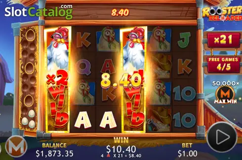 Скрин3. Rooster's Reloaded слот