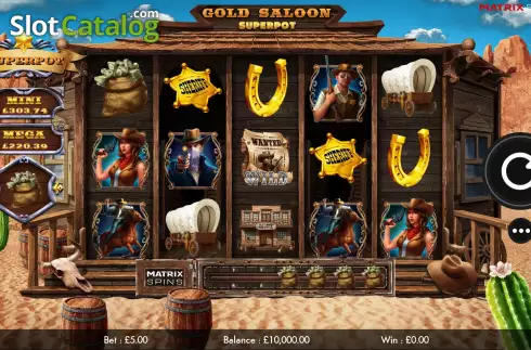 Скрин2. Gold Saloon Superpot слот