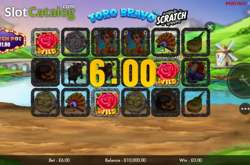 Скрин3. Toro Bravo Scratch слот