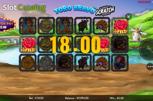 Скрин4. Toro Bravo Scratch слот