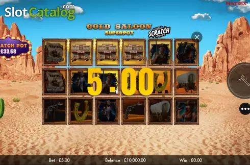 Скрин5. Gold Saloon Superpot Scratch слот