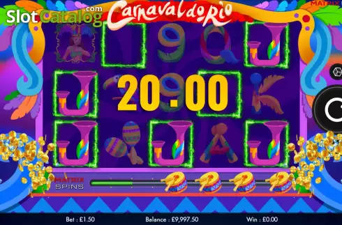 Скрин5. Carnaval Do Rio (Matrix Studios) слот