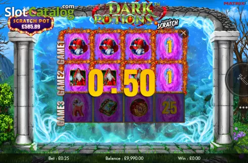 Скрин4. Dark Potions Scratch слот