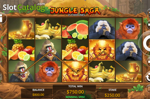 Скрин8. Jungle Saga слот