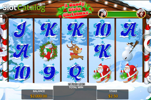 Скрин2. A Candy Girls Christmas слот