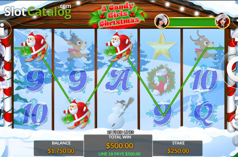 Скрин3. A Candy Girls Christmas слот