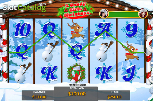 Скрин7. A Candy Girls Christmas слот