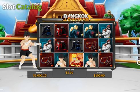 Скрин2. Bangkok Fighter слот