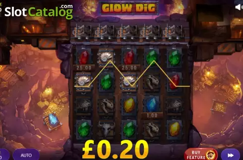 Скрин3. Glow Dig слот