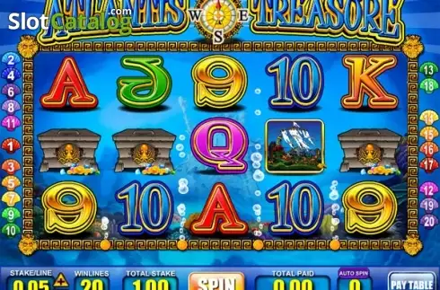 Скрин3. Atlantis Treasure (Mazooma) слот