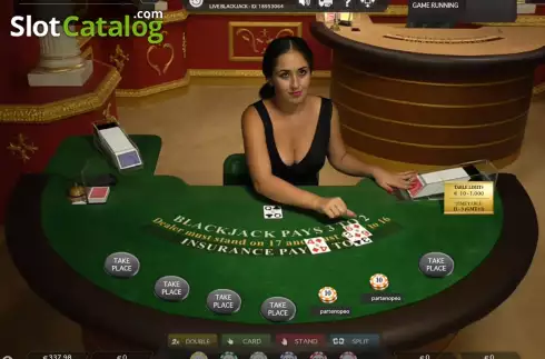 Скрин2. Malta Blackjack слот