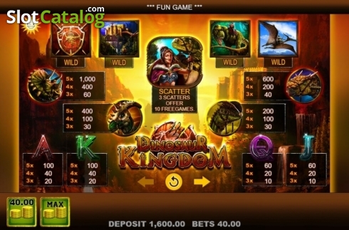 Скрин4. Dinosaur Kingdom слот