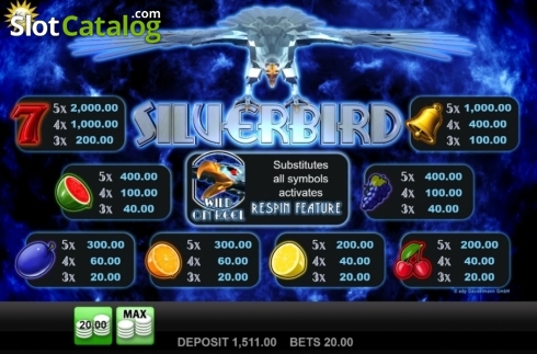 Скрин2. Silverbird слот