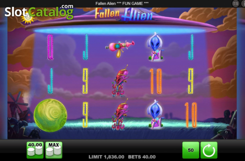 Скрин3. Fallen Alien слот