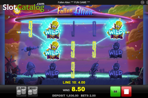 Скрин4. Fallen Alien слот