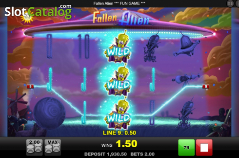 Скрин5. Fallen Alien слот