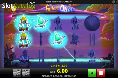 Скрин6. Fallen Alien слот