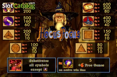 Скрин2. Hocus Pocus слот