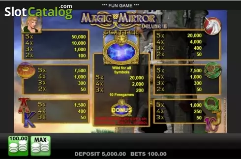 Скрин2. Magic Mirror Deluxe 2 слот