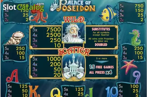 Скрин2. Palace of Poseidon слот