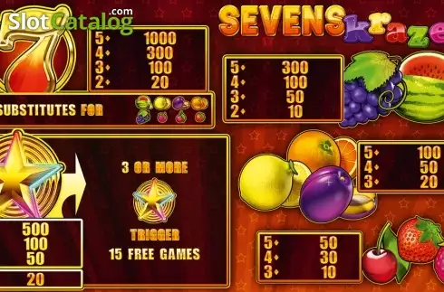 Скрин3. Sevens Kraze HD слот