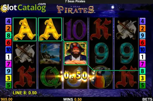 Скрин3. 7 Seas Pirates (Merkur) слот