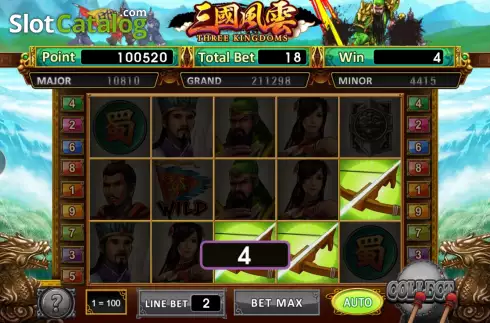 Скрин3. Three Kingdoms (Micro Sova) слот