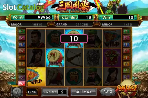Скрин4. Three Kingdoms (Micro Sova) слот