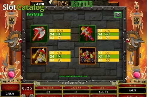 Скрин4. Orc's Battle слот