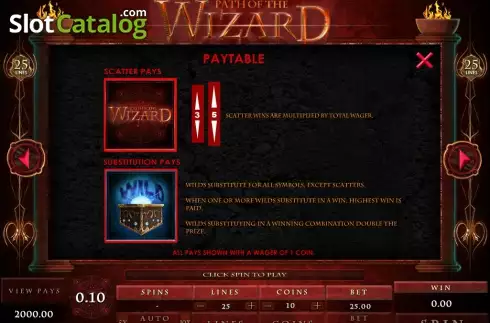 Скрин3. Path of the Wizard слот