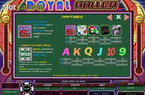 Скрин3. Royal Roller слот