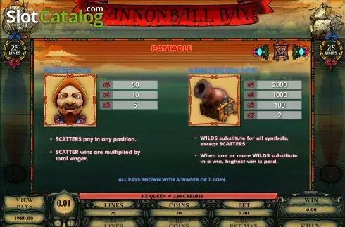 Скрин3. Cannonball Bay слот