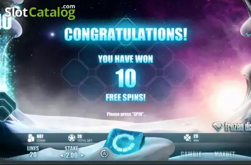 Скрин8. Frozen Diamonds слот