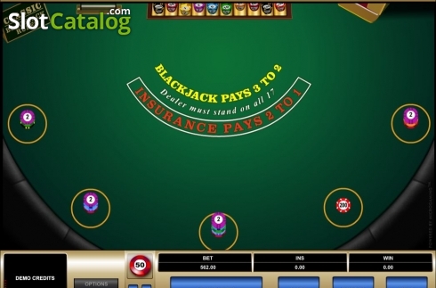 Скрин2. Blackjack MH (Microgaming) слот
