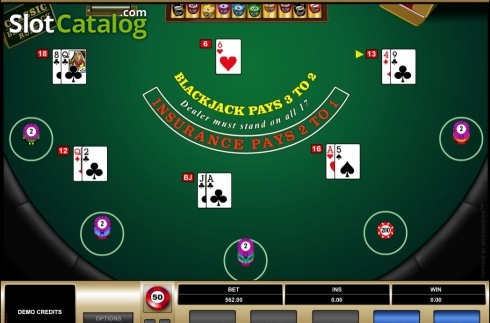 Скрин3. Blackjack MH (Microgaming) слот