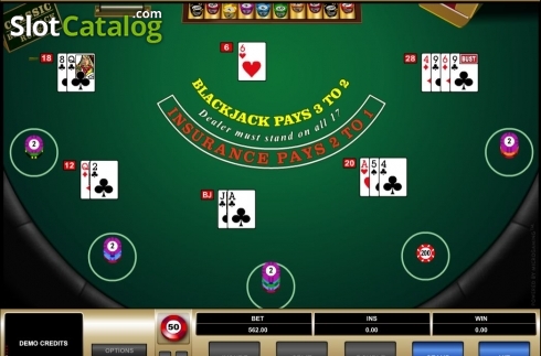 Скрин4. Blackjack MH (Microgaming) слот
