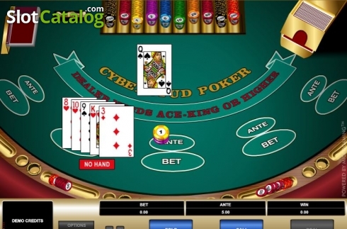 Скрин3. Cyber Stud Poker слот